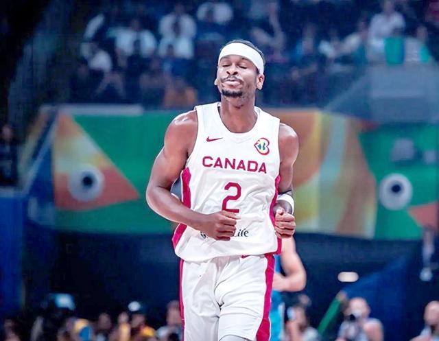 加拿大队表现出色在篮球世界杯赛场上