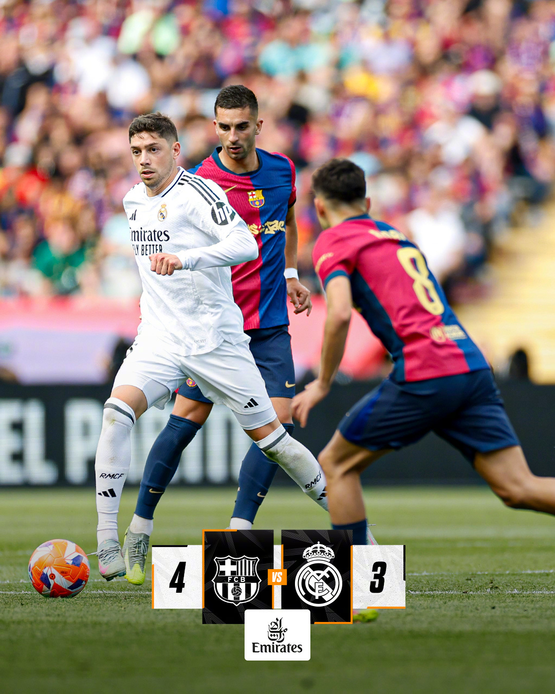 巴塞罗那客场逆转胜，继续追赶榜首